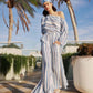 OnceWas Positano Wide Leg Pant in Sorrento Stripe - the tartan fox