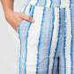 OnceWas Positano Wide Leg Pant in Sorrento Stripe - the tartan fox