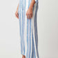 OnceWas Positano Wide Leg Pant in Sorrento Stripe - the tartan fox