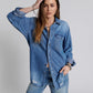 One Teaspoon Everyday Denim Shirt in Pacifica - the tartan fox