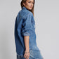 One Teaspoon Everyday Denim Shirt in Pacifica - the tartan fox