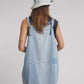 One Teaspoon Hemp Denim Pini Mini Dress in Faded Blue - the tartan fox