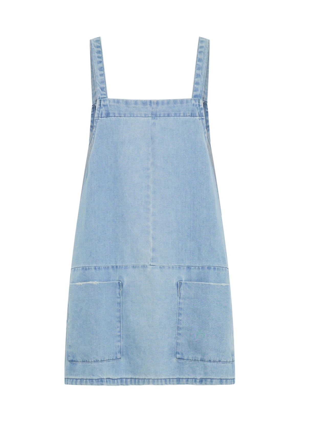 One Teaspoon Hemp Denim Pini Mini Dress in Faded Blue - the tartan fox