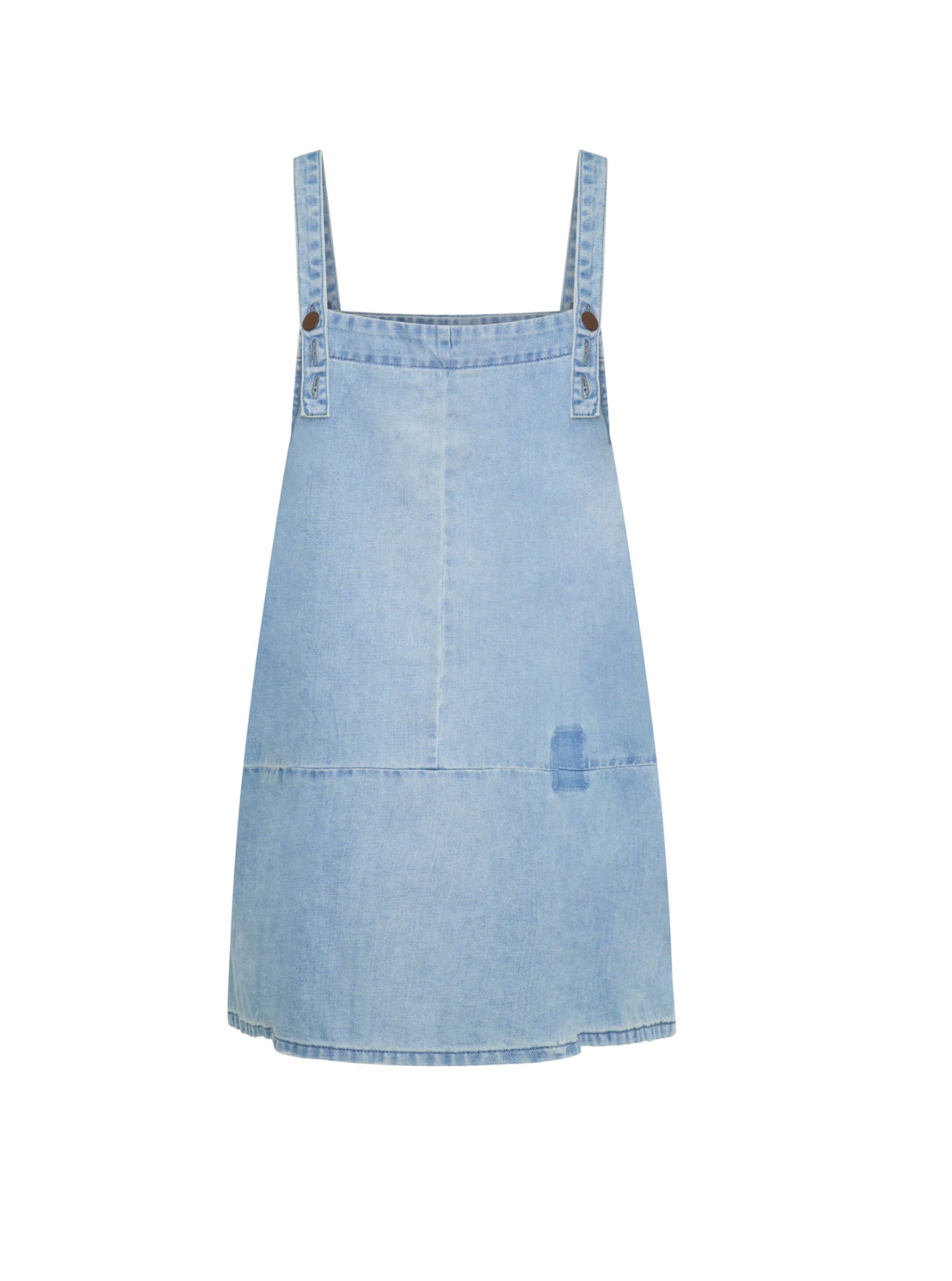 One Teaspoon Hemp Denim Pini Mini Dress in Faded Blue - the tartan fox