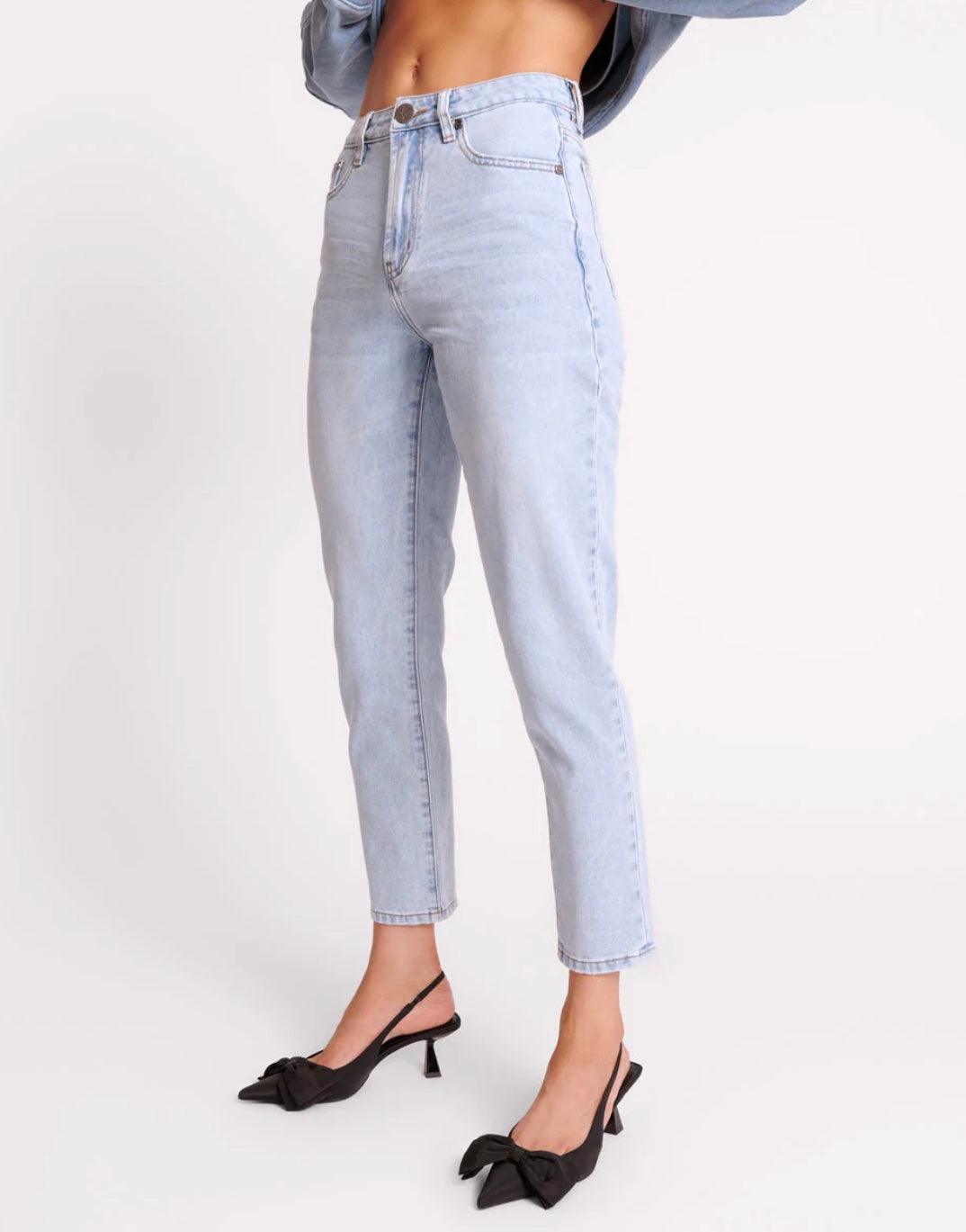 One Teaspoon Legends High Waist Mom Jean in Blue Latte - the tartan fox