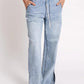 One Teaspoon Roadhouse Drawstring Wide Leg Jean in Salty Dog - the tartan fox