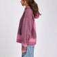One Teaspoon Smiley Batwing Hoody in Washed Pink - the tartan fox