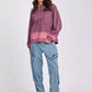 One Teaspoon Smiley Batwing Hoody in Washed Pink - the tartan fox