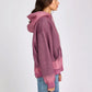 One Teaspoon Smiley Batwing Hoody in Washed Pink - the tartan fox