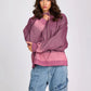 One Teaspoon Smiley Batwing Hoody in Washed Pink - the tartan fox