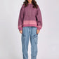 One Teaspoon Smiley Batwing Hoody in Washed Pink - the tartan fox