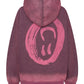 One Teaspoon Smiley Batwing Hoody in Washed Pink - the tartan fox