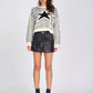 One Teaspoon Star Gazing Knitted Sweater in Mono - the tartan fox