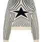 One Teaspoon Star Gazing Knitted Sweater in Mono - the tartan fox
