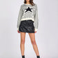One Teaspoon Star Gazing Knitted Sweater in Mono - the tartan fox