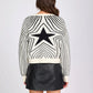 One Teaspoon Star Gazing Knitted Sweater in Mono - the tartan fox