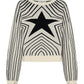 One Teaspoon Star Gazing Knitted Sweater in Mono - the tartan fox