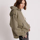 One Teaspoon Threaded Logo Hoody in Khaki - the tartan fox