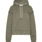 One Teaspoon Threaded Logo Hoody in Khaki - the tartan fox