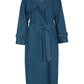 Pippa Riley Trench Coat in Indigo - the tartan fox