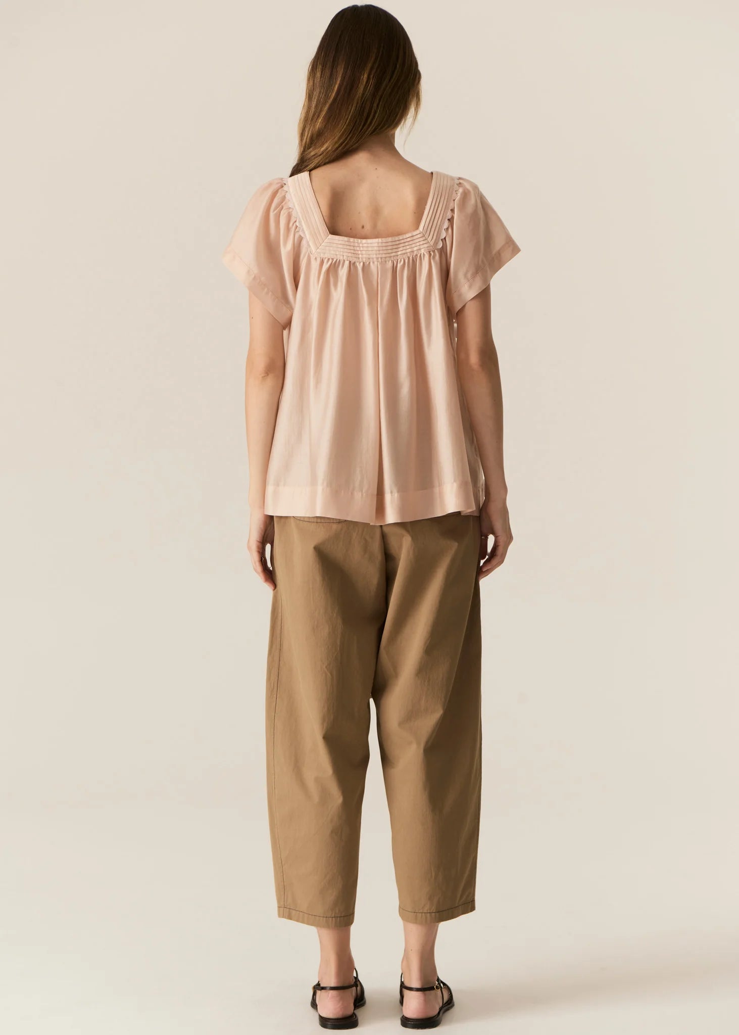 POL Avrid Barrel Pant in Khaki - the tartan fox
