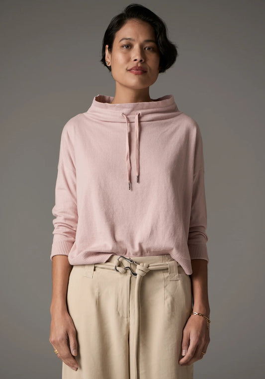 POL Beech Drawcord Knit in Pink - the tartan fox