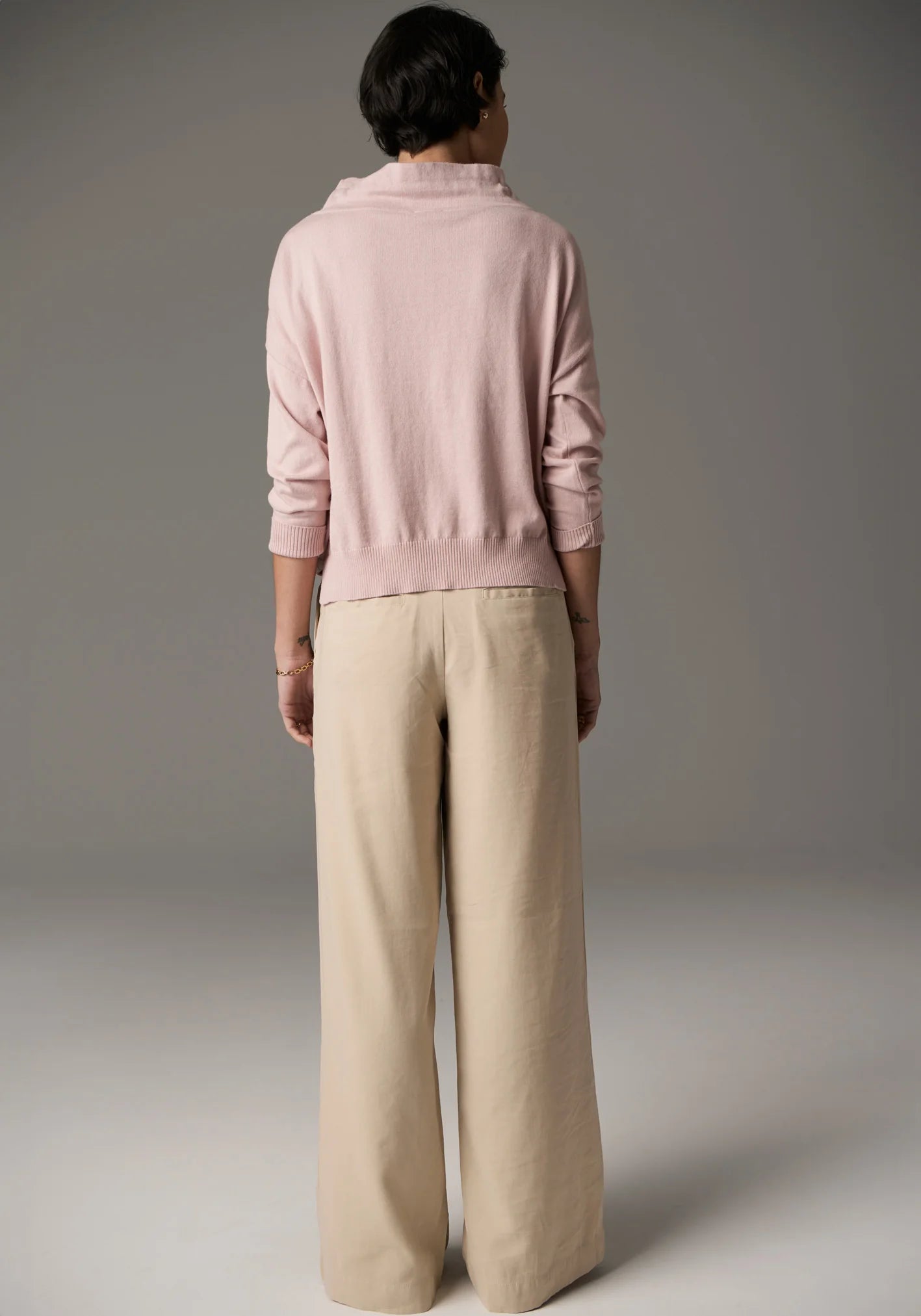 POL Beech Drawcord Knit in Pink - the tartan fox
