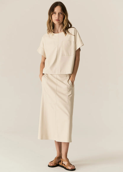 POL Belmond Tee in Ecru - the tartan fox