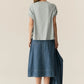 POL Carsen Denim Skirt in Light Wash - the tartan fox