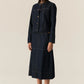 POL Carson Skirt in Dark Wash - the tartan fox