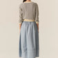 POL Jules Cardigan in Blue/Ivory - the tartan fox