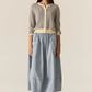 POL Jules Cardigan in Blue/Ivory - the tartan fox