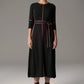 POL Lara Lurex Dress in Charcoal/Toffee - the tartan fox