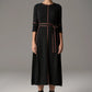 POL Lara Lurex Dress in Charcoal/Toffee - the tartan fox