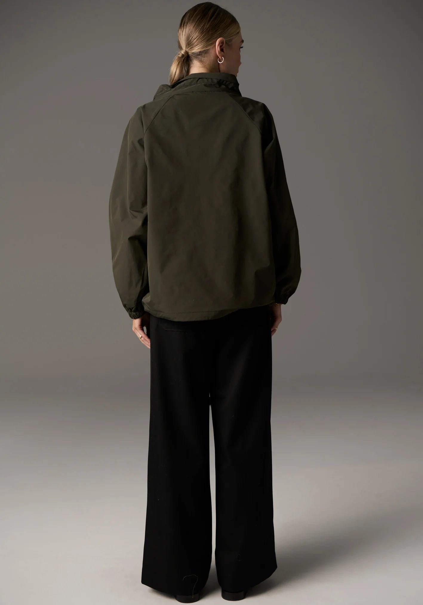 POL Marlo Windcheater in Khaki - the tartan fox