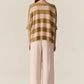 POL Milton Stripe Knit in Khaki / Pink - the tartan fox