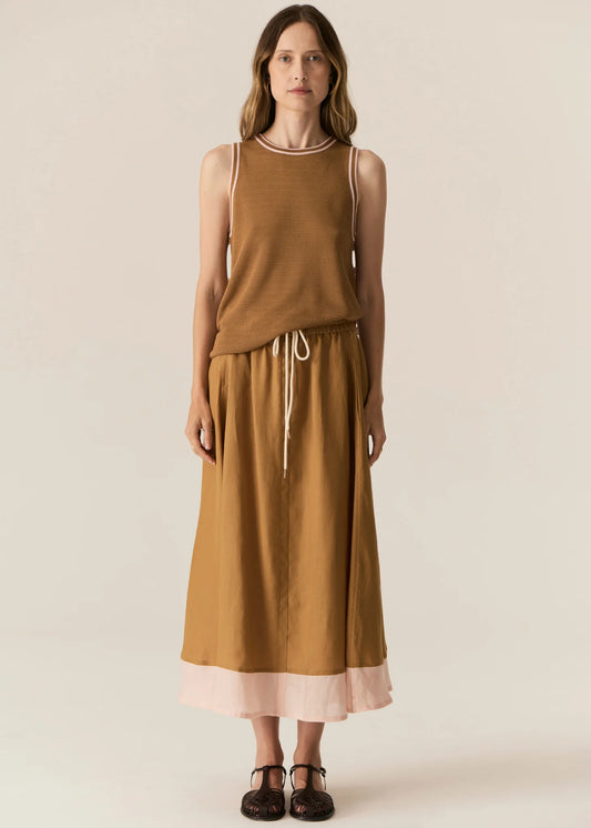 POL Tedd Tank in Ginger/Pink - the tartan fox