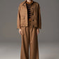 POL Utopia Vest Stripe in Toffee Multi - the tartan fox