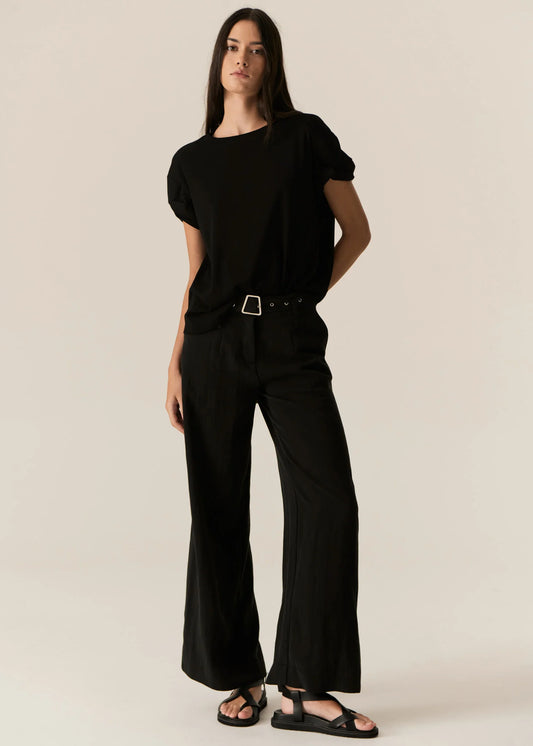 POL Zone Twist Tee in Black - the tartan fox