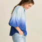 POM Amsterdam Blouse in Faded Ink Blue - the tartan fox