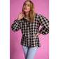 POM Amsterdam Checks Blouse in Anthracite - the tartan fox