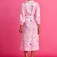 POM Amsterdam Dress in Beau Lilies Pink - the tartan fox