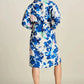 POM Amsterdam Dress in Crane Birds Blue - the tartan fox