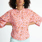 POM Amsterdam Heart to Heart Blouse in Pink - the tartan fox