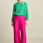 POM Amsterdam Pants in Fuchsia - the tartan fox