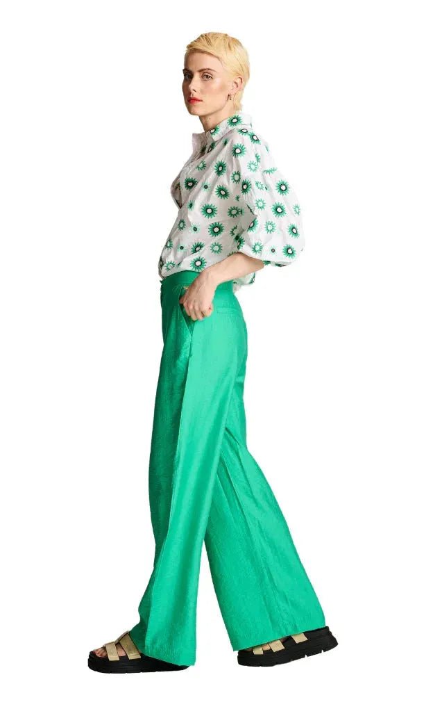 POM Amsterdam Pants in Lush Green - the tartan fox