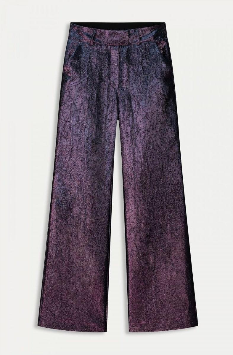 POM Amsterdam Pants in Stardust Violet - the tartan fox