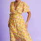 POM Amsterdam Pomegranate Dress in Yellow - the tartan fox