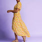 POM Amsterdam Pomegranate Dress in Yellow - the tartan fox