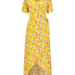 POM Amsterdam Pomegranate Dress in Yellow - the tartan fox